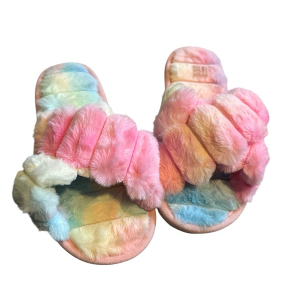 Colorful Furry Slippers